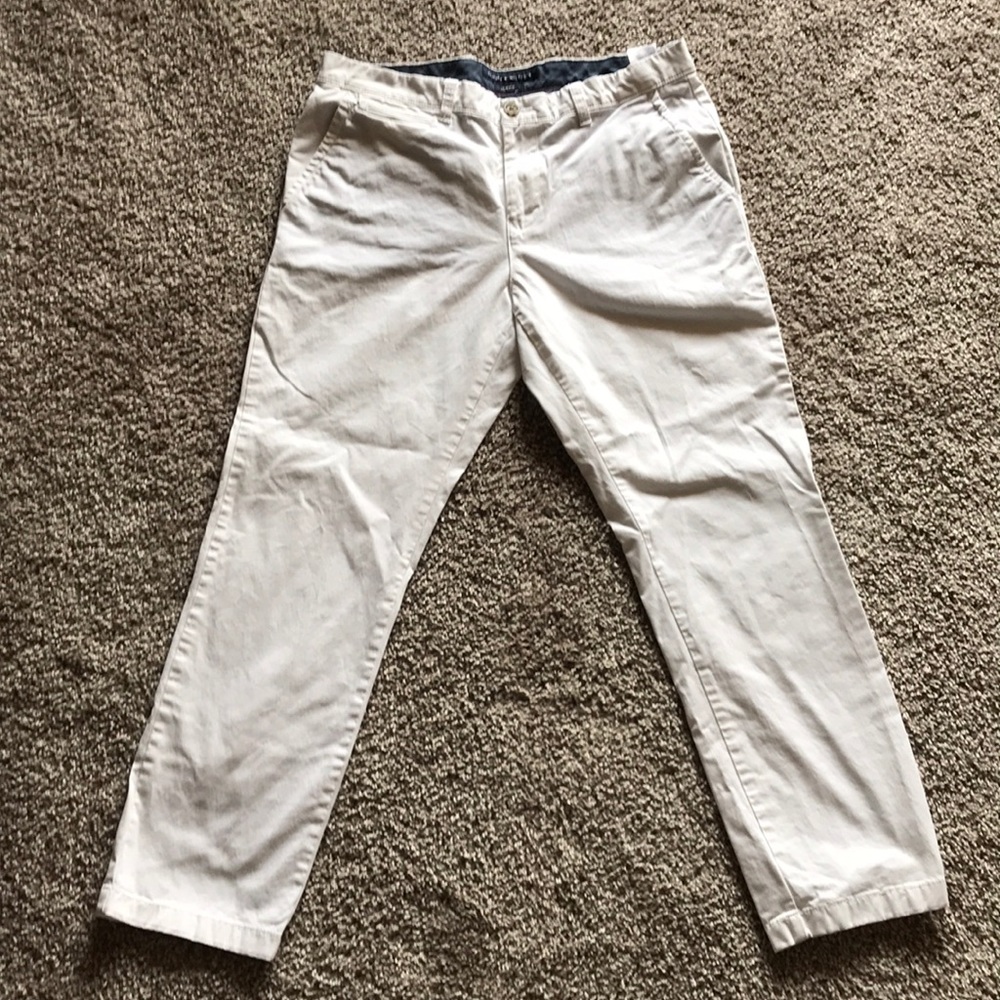 White Tommy Hilfiger Khaki Pants